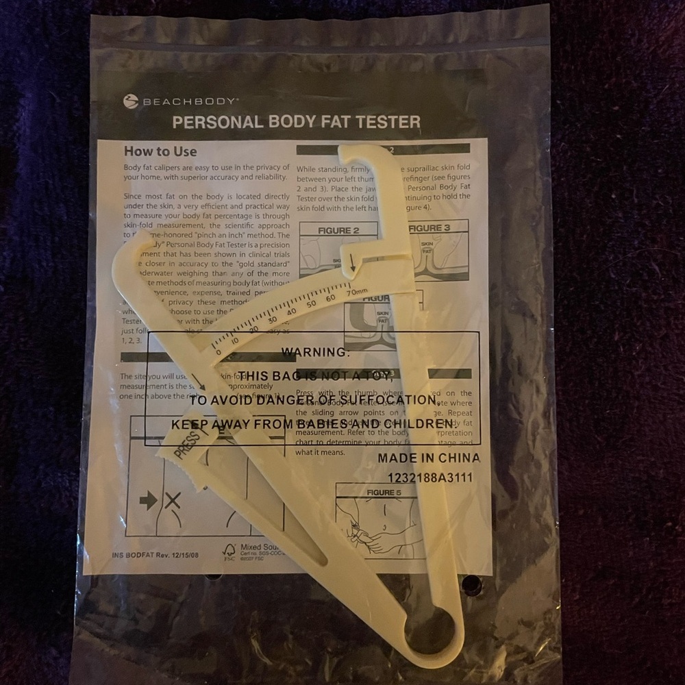 Beachbody White Body Fat tester